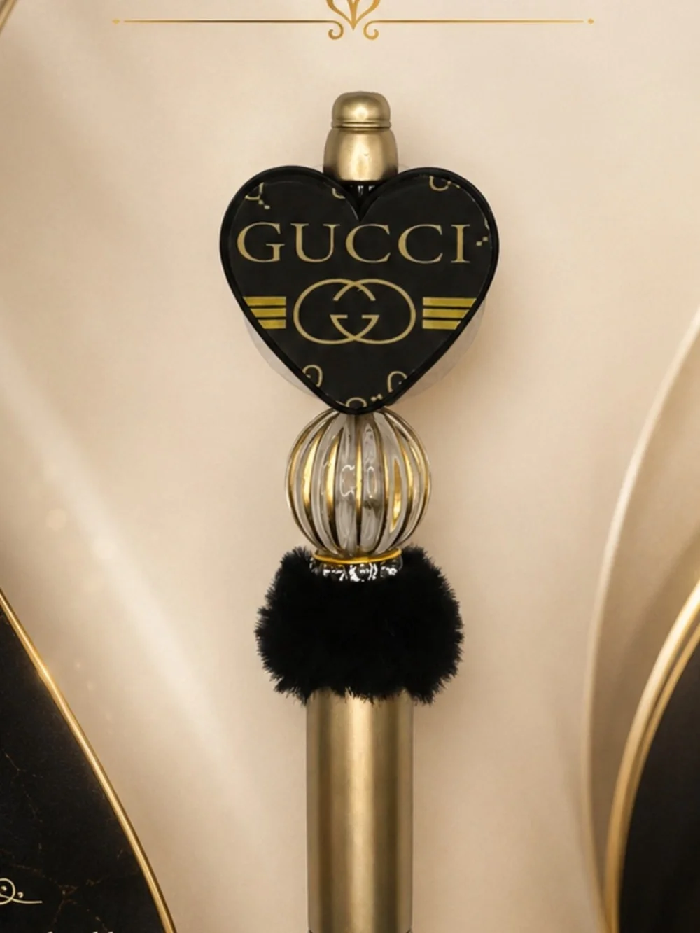 Golden Noir Heart Pen